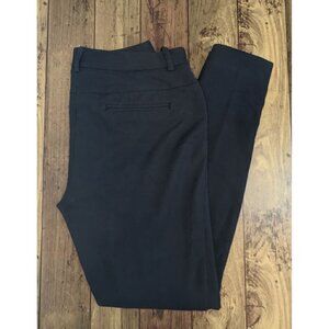 Ivanka Trump Slim Fit Ankle Pants Accent Zippers Navy Women's Size 2